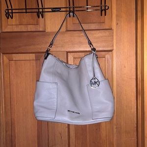 Michael Kors Grey Leather Purse